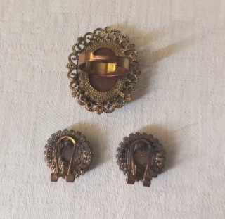 Conjunto Pendientes y Anillo Camafeo Cristian Lay