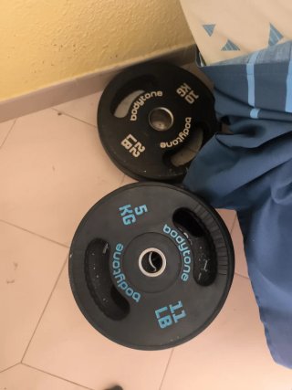 Discos de pesas Bodytone 5kg y 10kg