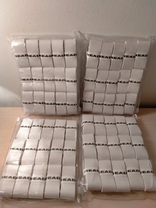 60 overgrips Empuñaduras para Tennis pádel blancas