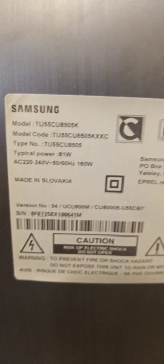 SAMSUNG TU55CU8505K BN41-02991B-000