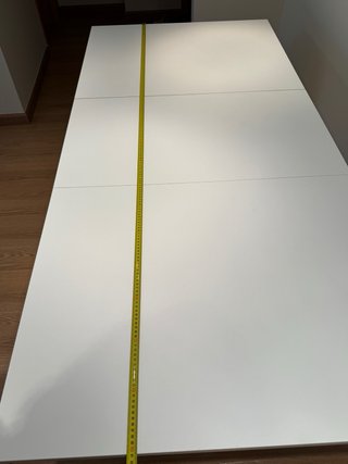 Mesa de comedor extensible Ikea blanca