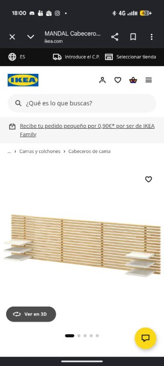 Cabecero madera Ikea - mudanza