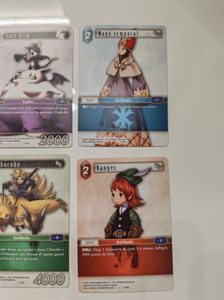 Lote 6 Cartas Final Fantasy Trading Card Game