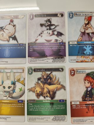 Lote 6 Cartas Final Fantasy Trading Card Game