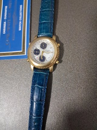 Orologio Cronografo donna Alarm Blu/Oro