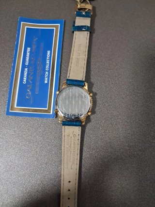 Orologio Cronografo donna Alarm Blu/Oro