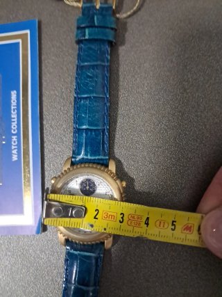 Orologio Cronografo donna Alarm Blu/Oro