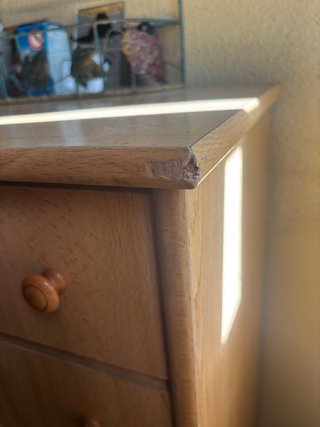 Cómoda de madera 6 cajones