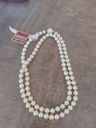 Collar largo Majorica de 8mm x80cm