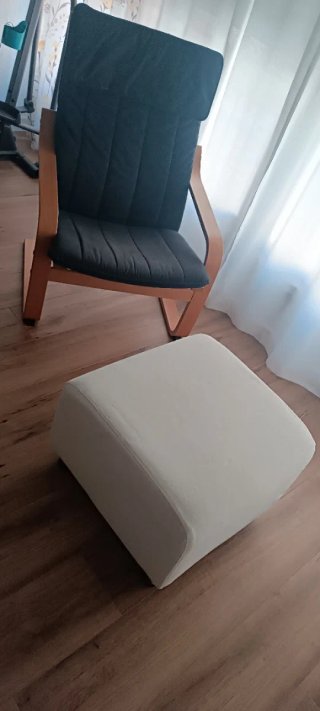Conjunto sillón y reposapiés Ikea
