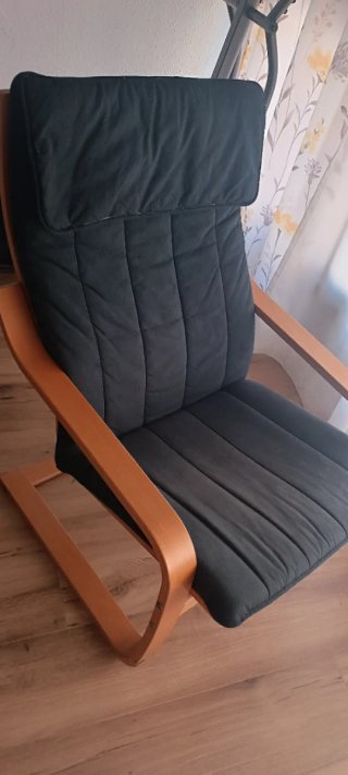 Conjunto sillón y reposapiés Ikea