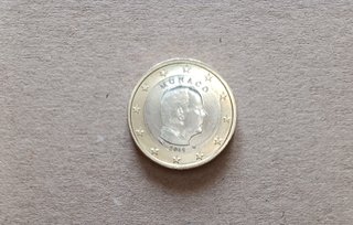 1 euro ordinario Monaco 2014 Alberto II UNC