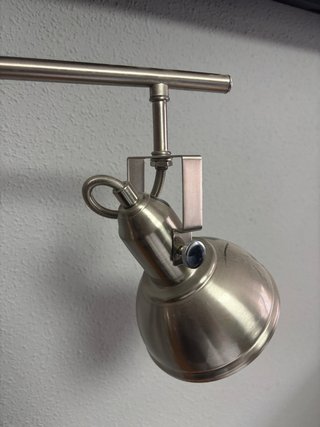 LÁMPARA 3 FOCOS ACERO