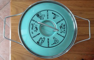 Set di 5 pentole Siltal Anni 70 - Serie Egizia