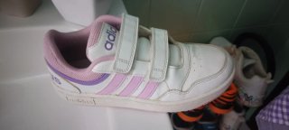Tenis Adidas Blancos y Rosas
