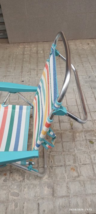 Silla playa totalmente reclinable