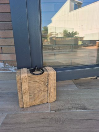 Tope puerta rustico