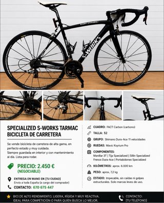 Bicicleta carretera top