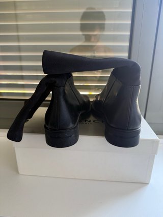 Zara Piel y caña de otro tejido Negras T.41 (6)