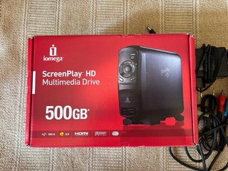 Iomega Screenplay HD Disco Duro Reproductor 500GB