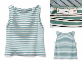 Camiseta de rayas Mango talla M | Ajustada