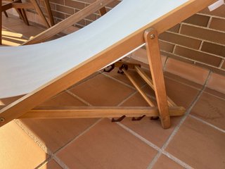 Tumbona madera plegable jardín