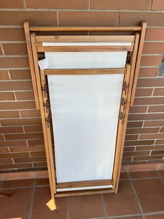 Tumbona madera plegable jardín