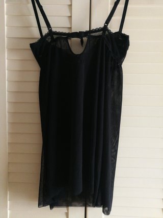 Camisón corto Guess tul negro