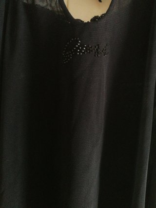 Camisón corto Guess tul negro