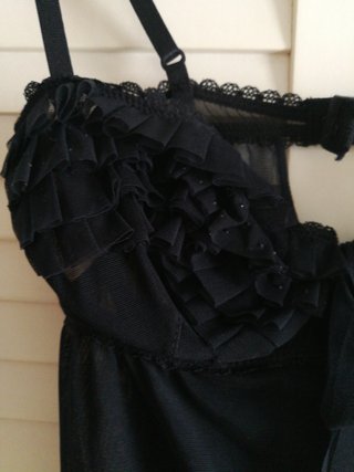Camisón corto Guess tul negro