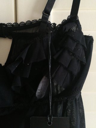 Camisón corto Guess tul negro