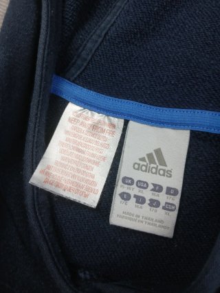 Felpa Adidas Y2K Blu Cappuccio Taglia S