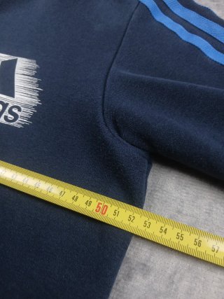 Felpa Adidas Y2K Blu Cappuccio Taglia S