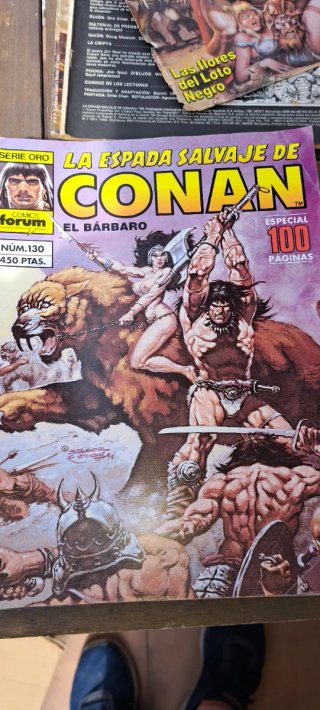 (Lote)Espada salvaje conan serie oro Forum 1 edi