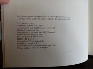 Al fin libre de JJ Benitez. Primera Edición 2020