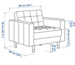 Ikea Landskrona Sillón Individual - Verde claro