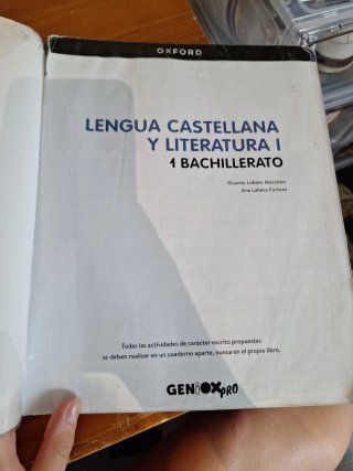 Lengua castellana y literatura I. Libro del est...