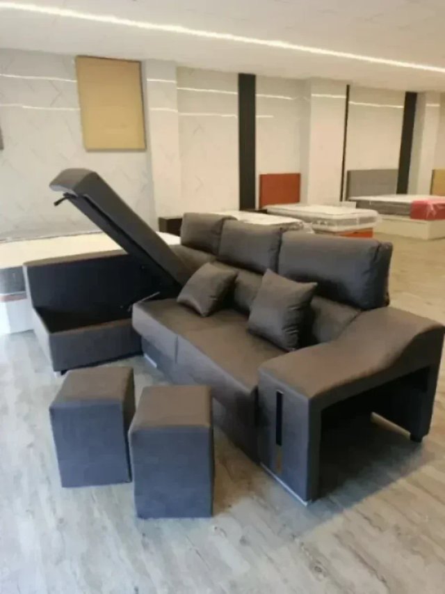 Sofá Chislong Gris Tela