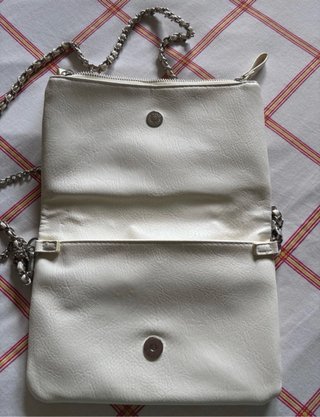 Bolso blanco tachuelas estrellas Green Coast