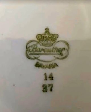 Alzatina vintage decorata oro e fiori