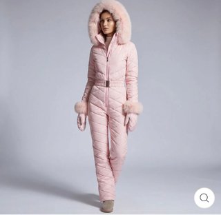 Mono de esquí rosa pastel talla S