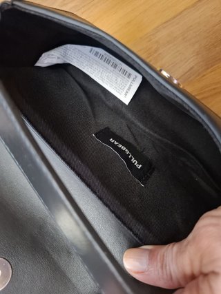 bolso pull & bear negro