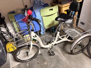 Triciclo aluminio plegable con cestas (TARIFA)