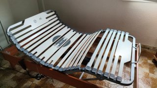 Somier articulado con patas y mando cama 105x180
