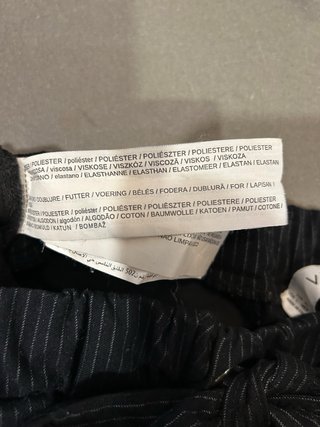 Pantalón Raya Diplomática Mango Negro