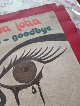 Cimele  sagoma pelle per borsa Gucci x Elton John