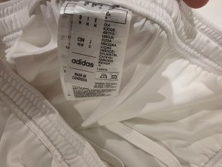 Pantalón corto Adidas – Blanco – Talla M –