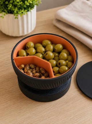 Cuenco 3D para picoteo (pistachos, aceitunas y pip