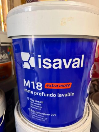 Isaval M18 Pintura Mate Profundo Lavable