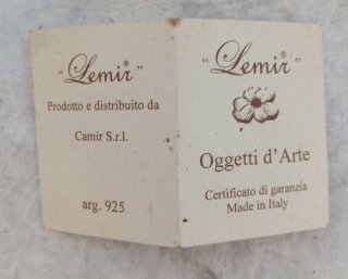 Vaso in vetro Lemir, dipinto e decorato